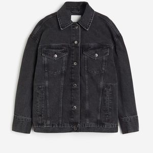 Divided Black Jean Jacket